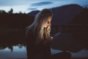 Woman on her smartphone